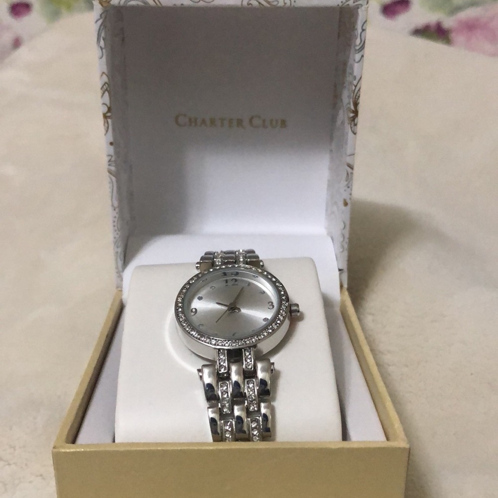 Silver charter club watch!